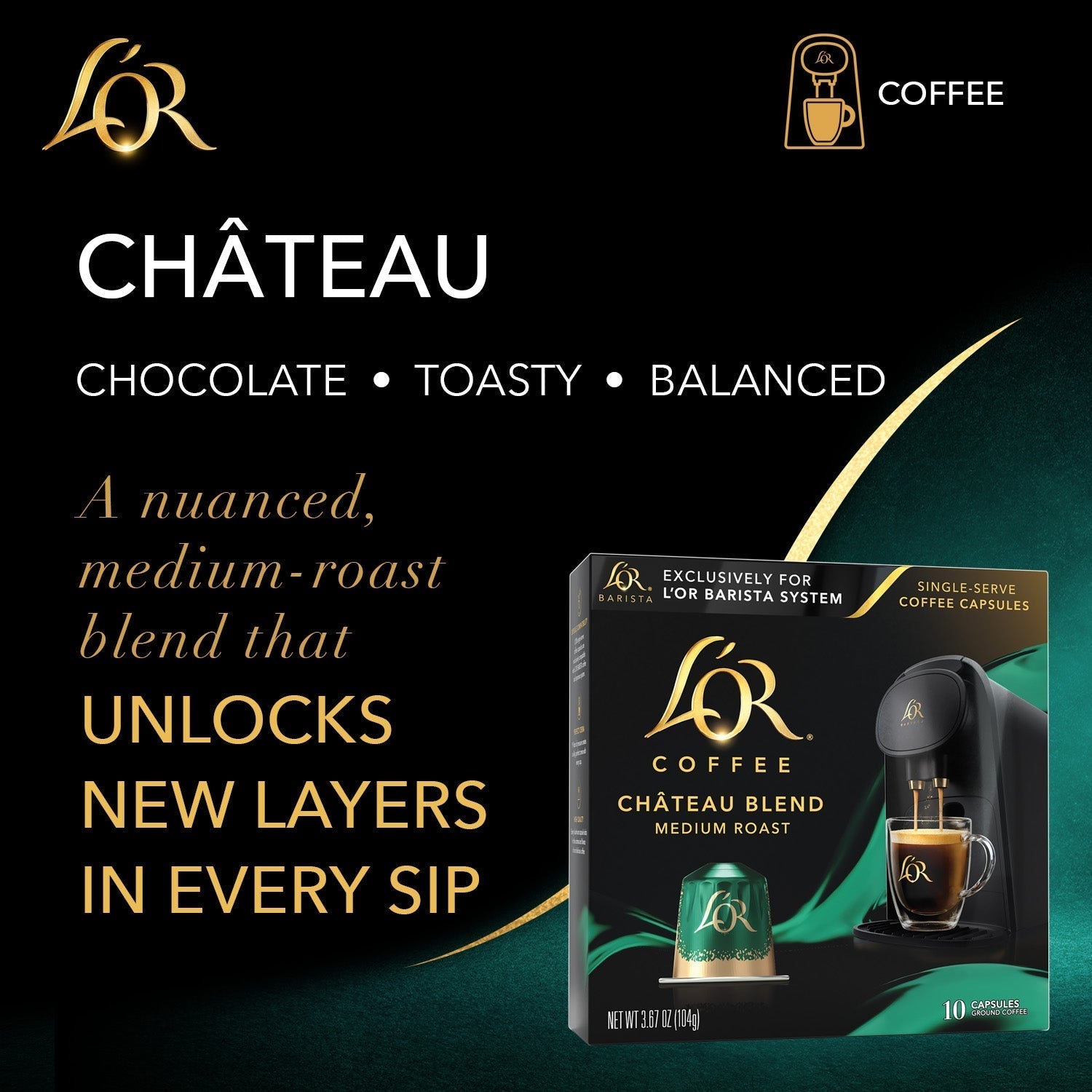 L'OR Chateau Blend Coffee Capsules