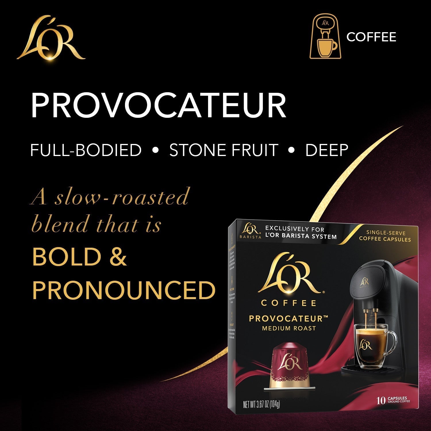L'OR Provocateur Coffee Capsules