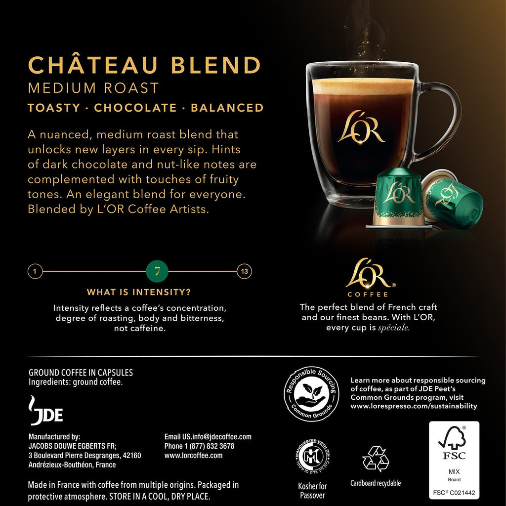 L'OR Chateau Blend Coffee Capsules