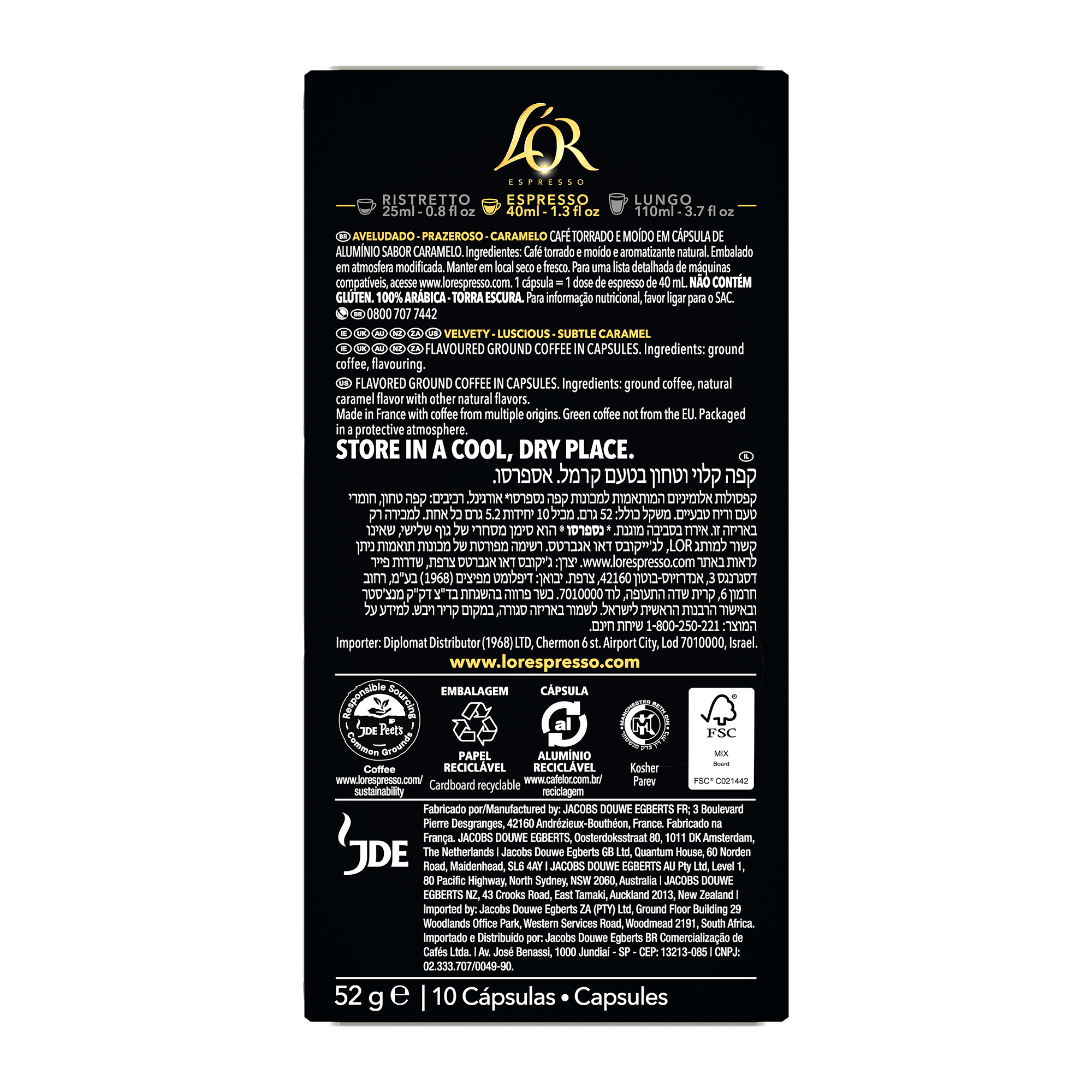 L'OR Caramel Espresso Capsules