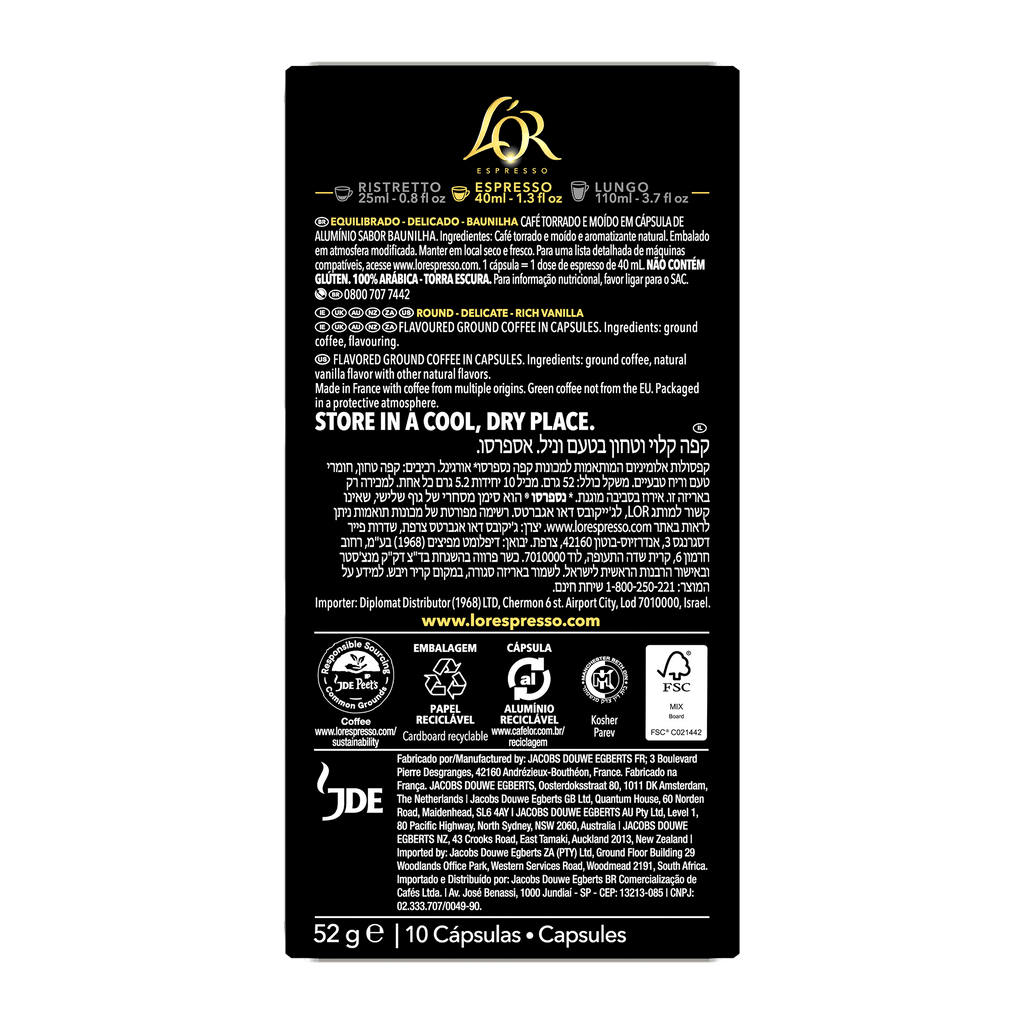 L'OR Vanilla Espresso Capsules