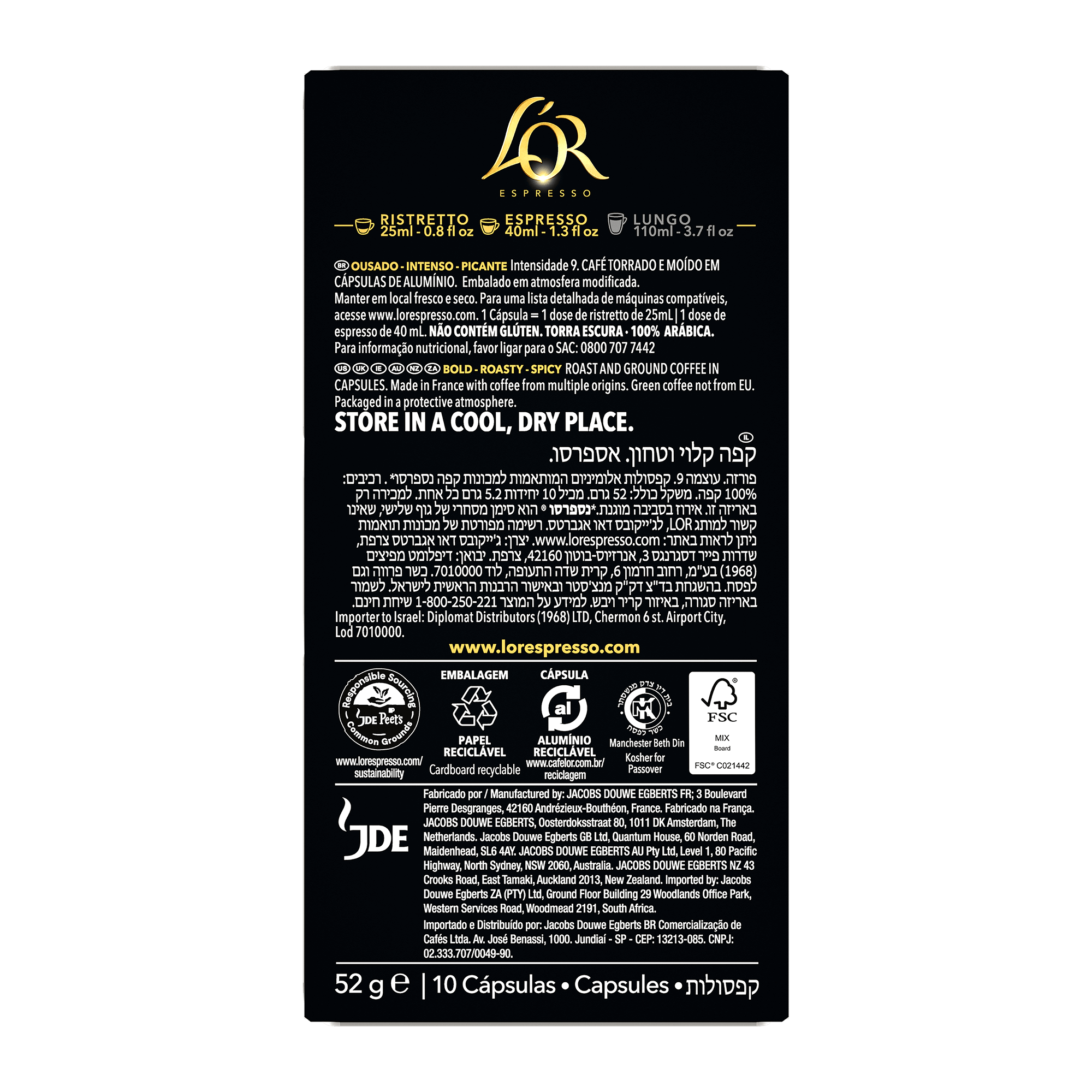 L'OR Forza Espresso Capsules