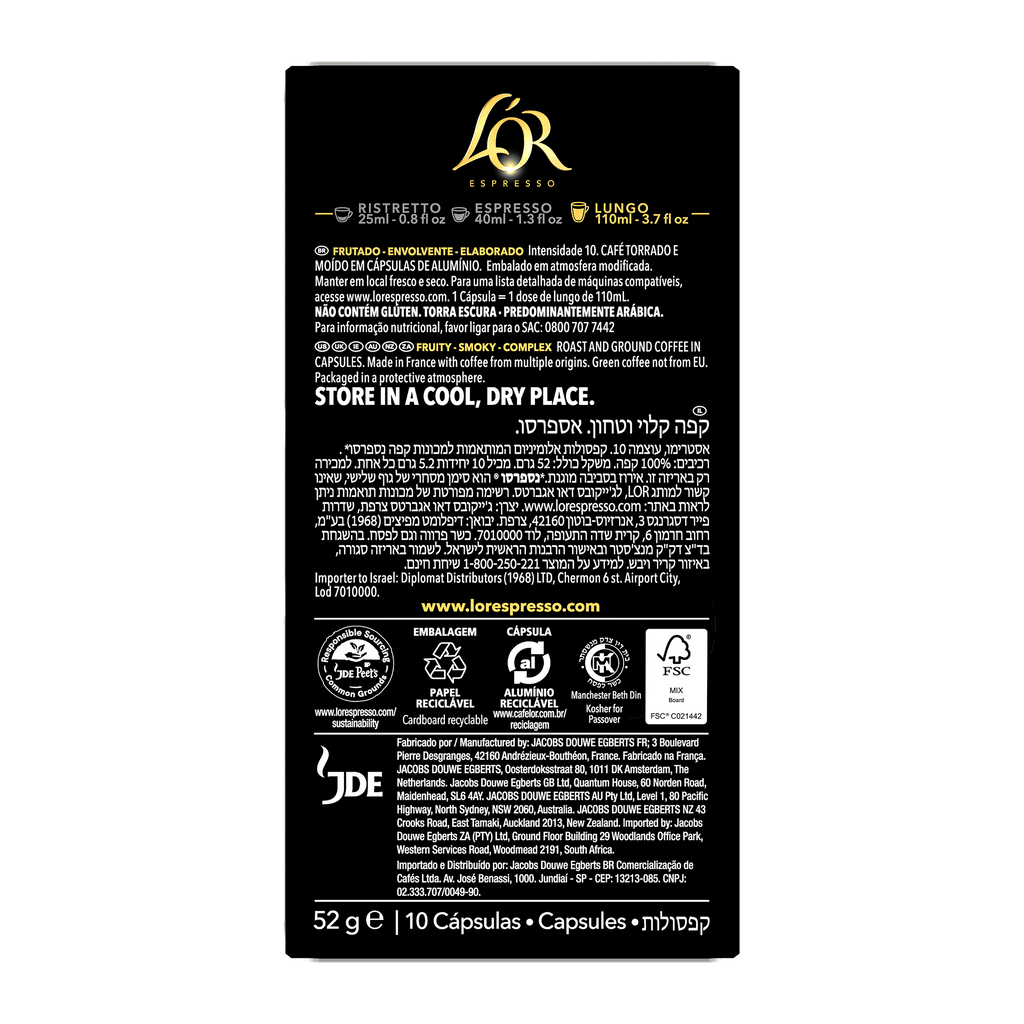 L'OR Estremo Lungo Espresso Capsules