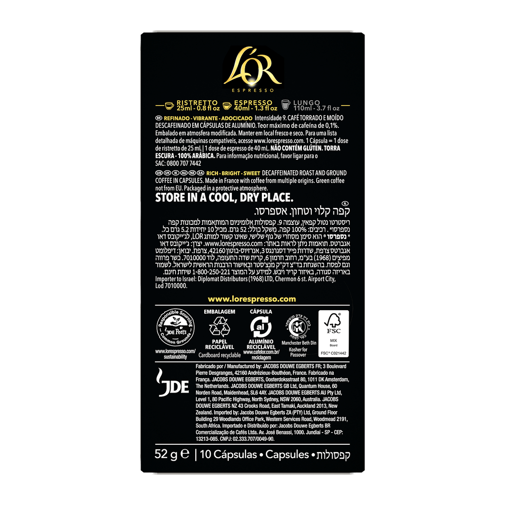 L'OR Ristretto Espresso Capsules