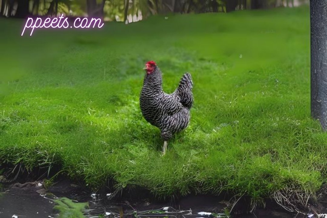 Plymouth Rock chicken hen